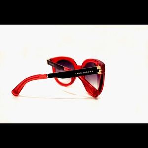 Marc Jacobs Red Lucite Sunglasses